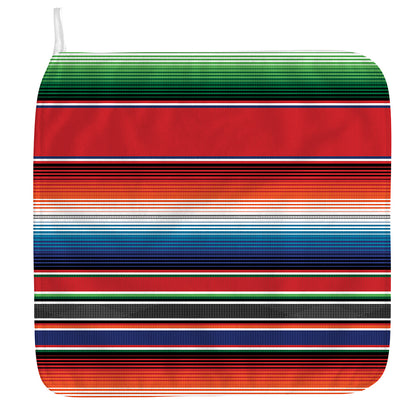 Vintage Mexican Serape Pattern Print Hand Towel