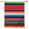 Vintage Mexican Serape Pattern Print House Flag