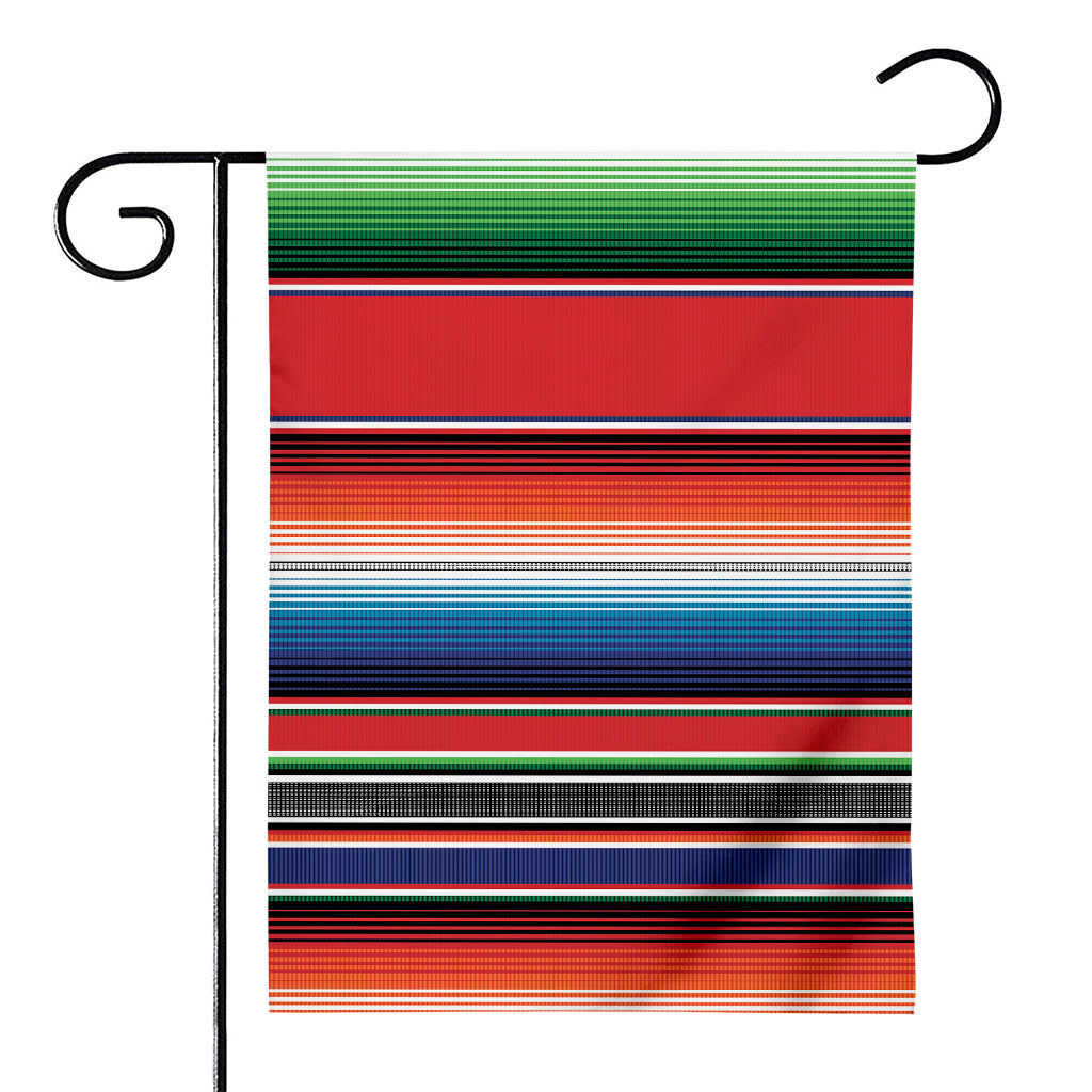 Vintage Mexican Serape Pattern Print House Flag