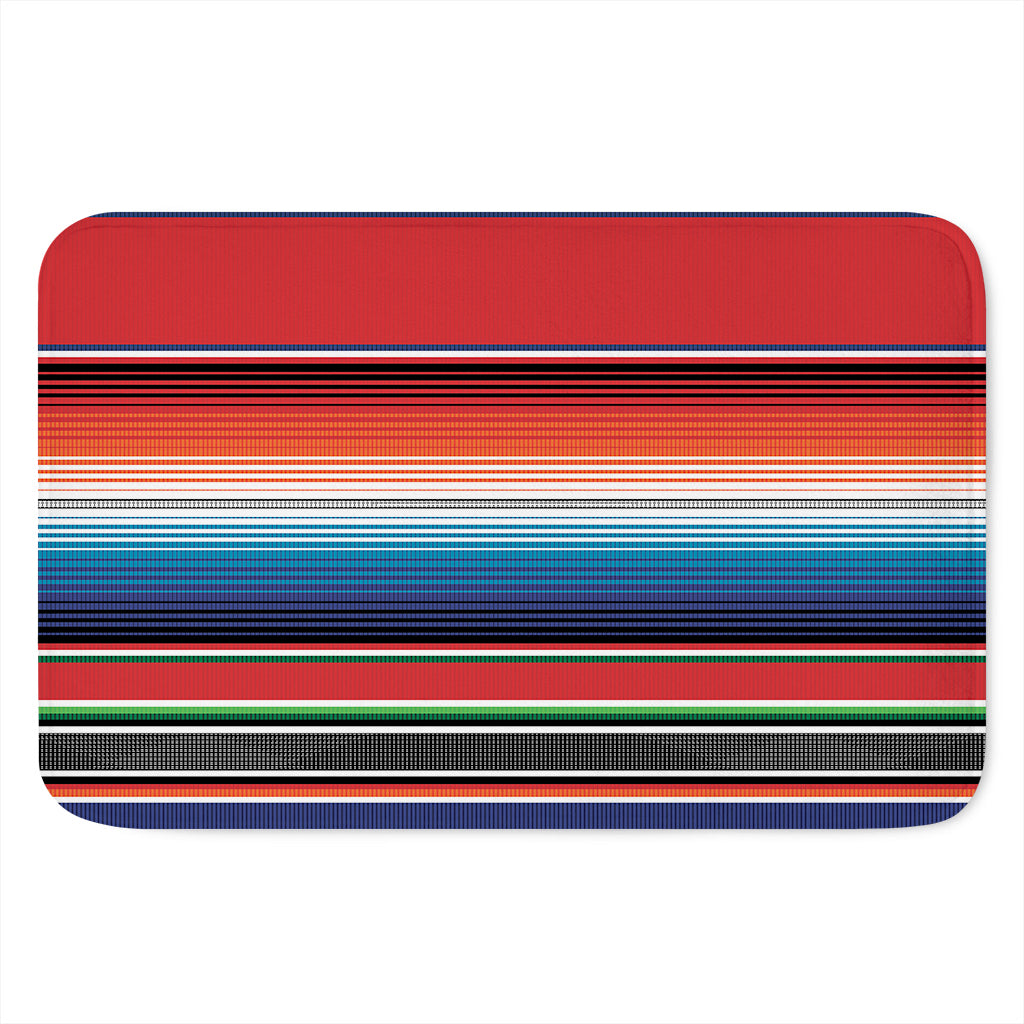 Vintage Mexican Serape Pattern Print Indoor Door Mat