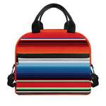 Vintage Mexican Serape Pattern Print Insulated Lunch Bag