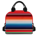 Vintage Mexican Serape Pattern Print Insulated Lunch Bag