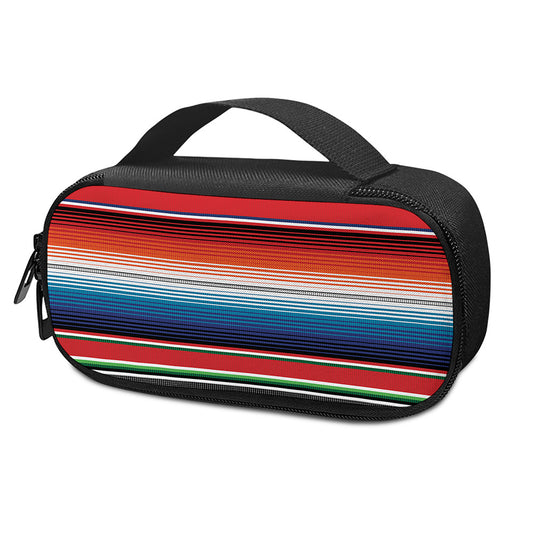 Vintage Mexican Serape Pattern Print Insulin Cooler Travel Case