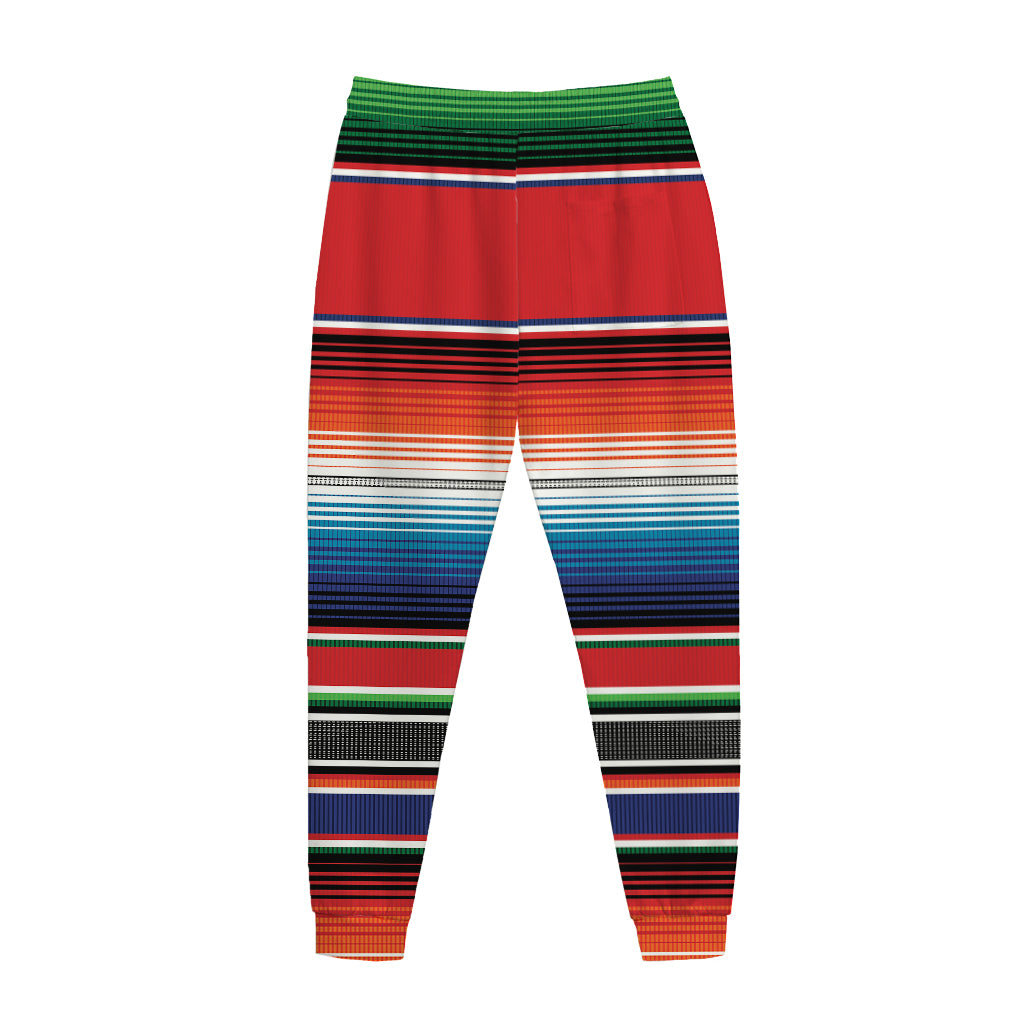 Vintage Mexican Serape Pattern Print Jogger Pants
