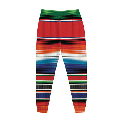 Vintage Mexican Serape Pattern Print Jogger Pants