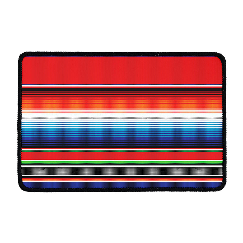 Vintage Mexican Serape Pattern Print Kitchen Mat