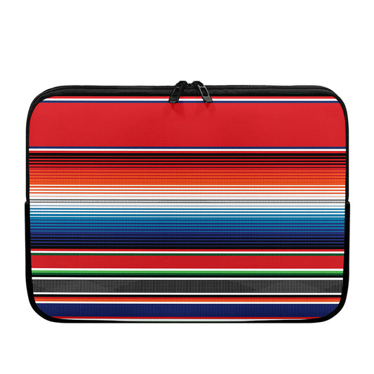 Vintage Mexican Serape Pattern Print Laptop Sleeve