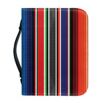 Vintage Mexican Serape Pattern Print Leather Bible Cover