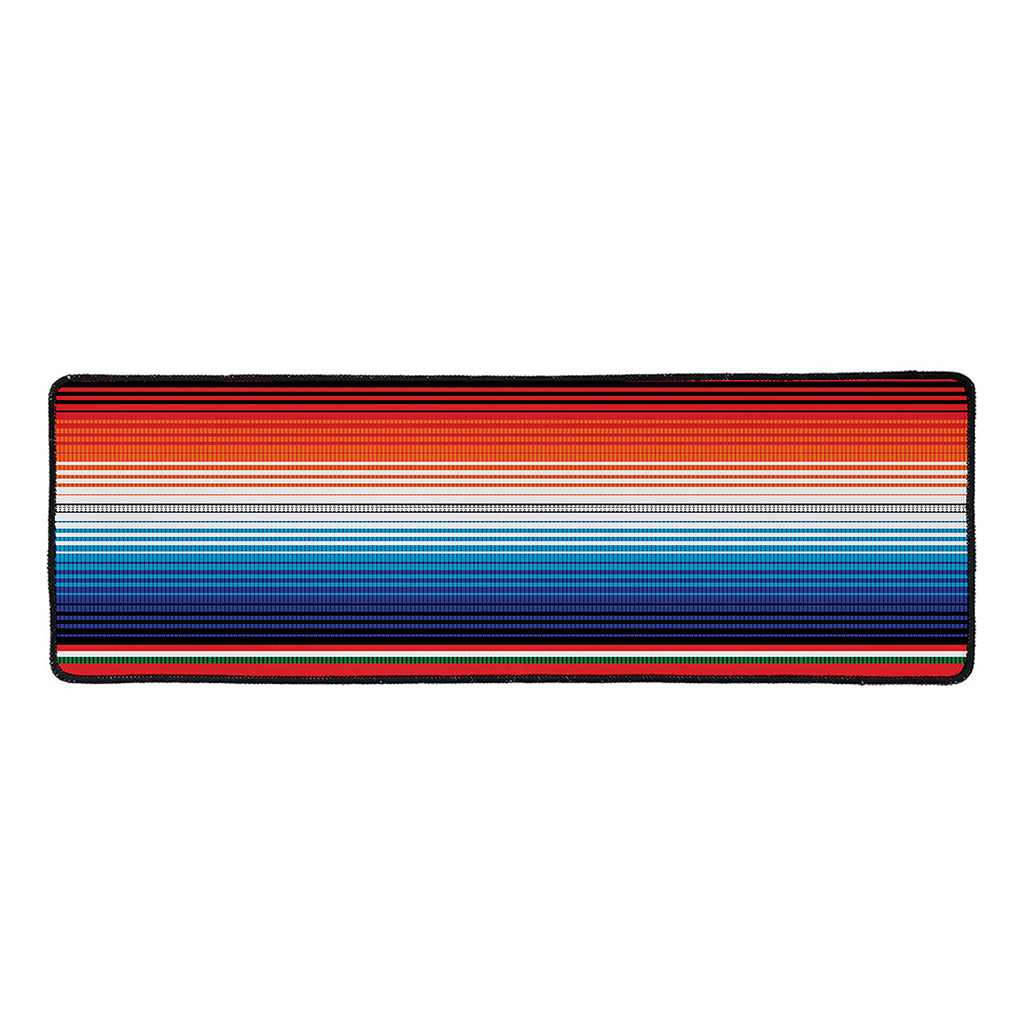 Vintage Mexican Serape Pattern Print Long Kitchen Mat