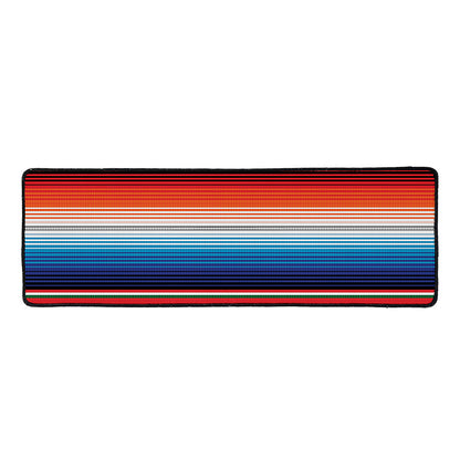 Vintage Mexican Serape Pattern Print Long Kitchen Mat