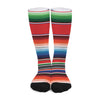 Vintage Mexican Serape Pattern Print Long Socks