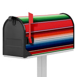 Vintage Mexican Serape Pattern Print Mailbox Cover