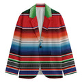 Vintage Mexican Serape Pattern Print Men's Blazer