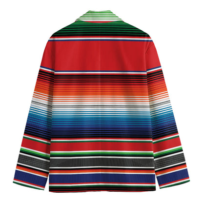 Vintage Mexican Serape Pattern Print Men's Blazer