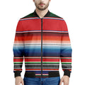 Vintage Mexican Serape Pattern Print Men's Bomber Jacket