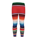 Vintage Mexican Serape Pattern Print Men's Leggings