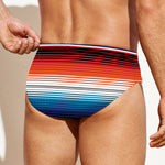 Vintage Mexican Serape Pattern Print Men's Swim Briefs