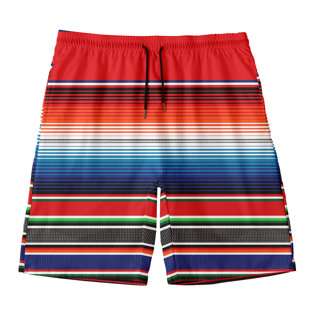 Vintage Mexican Serape Pattern Print Men's Swim Trunks