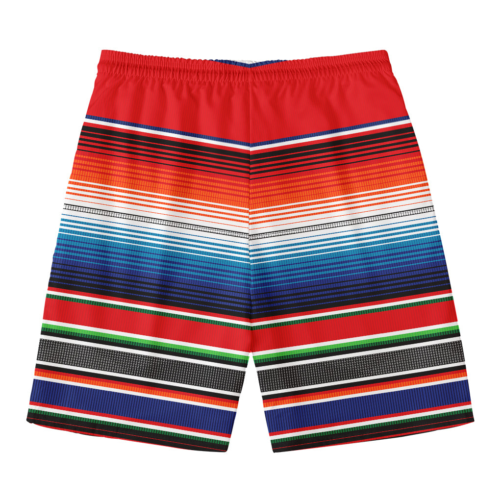 Vintage Mexican Serape Pattern Print Men's Swim Trunks
