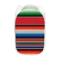 Vintage Mexican Serape Pattern Print Mesh Laundry Hamper