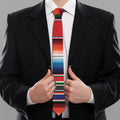 Vintage Mexican Serape Pattern Print Necktie