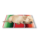 Vintage Mexican Serape Pattern Print Pet Cooling Mat Cover