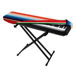 Vintage Mexican Serape Pattern Print Piano Keyboard Cover