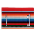Vintage Mexican Serape Pattern Print Placemat