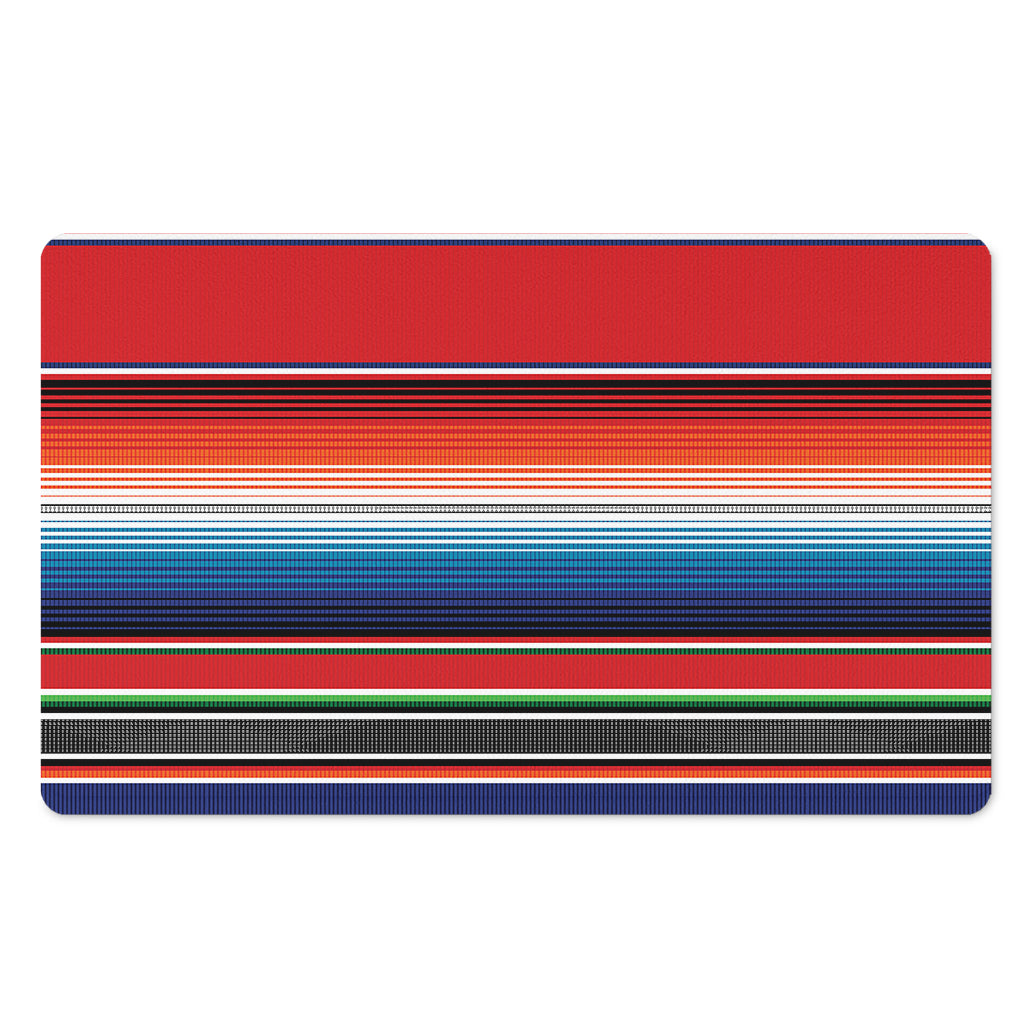 Vintage Mexican Serape Pattern Print Polyester Doormat
