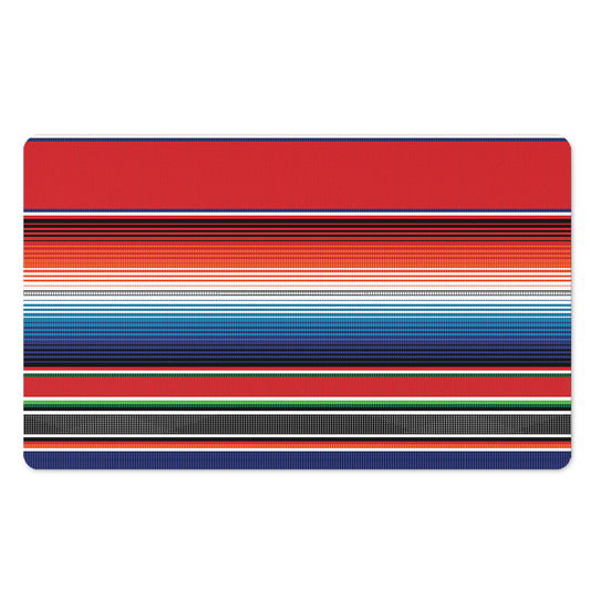 Vintage Mexican Serape Pattern Print Polyester Doormat