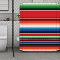 Vintage Mexican Serape Pattern Print Polyester Shower Curtain