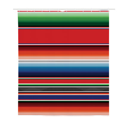 Vintage Mexican Serape Pattern Print Polyester Shower Curtain