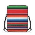 Vintage Mexican Serape Pattern Print Rectangular Crossbody Bag