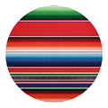 Vintage Mexican Serape Pattern Print Round Blanket