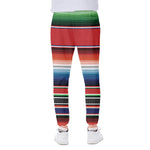 Vintage Mexican Serape Pattern Print Scuba Joggers