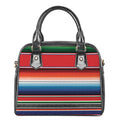 Vintage Mexican Serape Pattern Print Shoulder Handbag