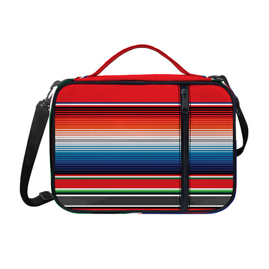 Vintage Mexican Serape Pattern Print Shoulder Strap Bible Bag