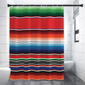 Vintage Mexican Serape Pattern Print Shower Curtain