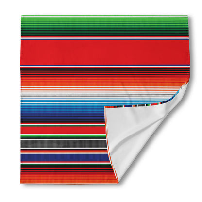 Vintage Mexican Serape Pattern Print Silk Bandana
