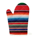 Vintage Mexican Serape Pattern Print Single Oven Mitt