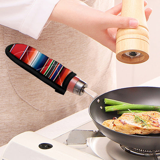 Vintage Mexican Serape Pattern Print Skillet Handle Cover