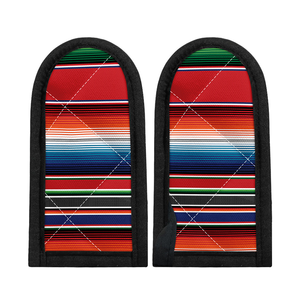 Vintage Mexican Serape Pattern Print Skillet Handle Cover