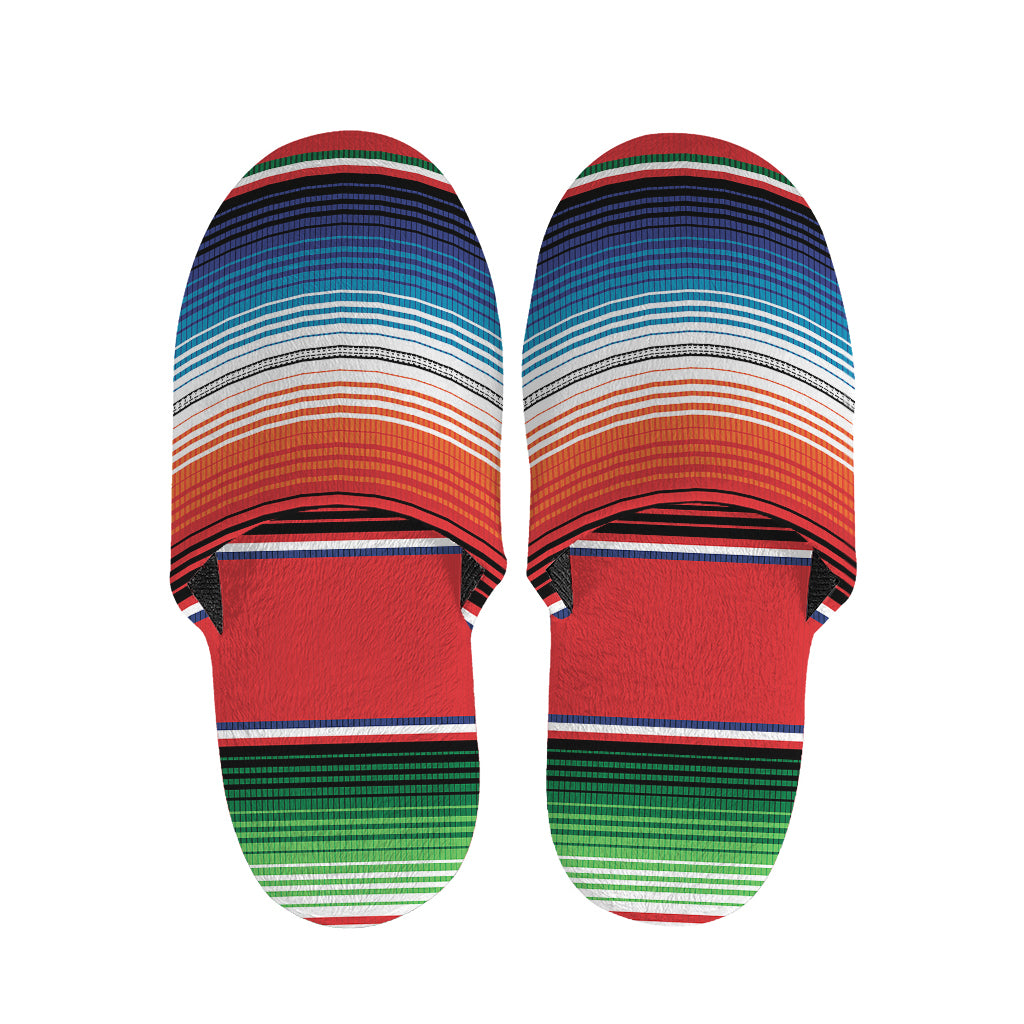 Vintage Mexican Serape Pattern Print Slippers