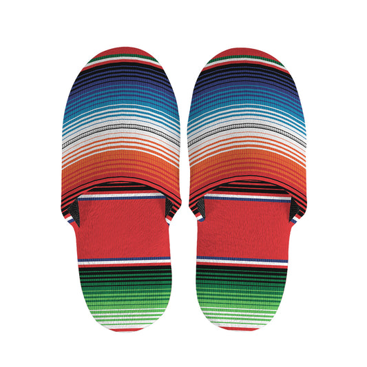 Vintage Mexican Serape Pattern Print Slippers