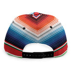 Vintage Mexican Serape Pattern Print Snapback Cap