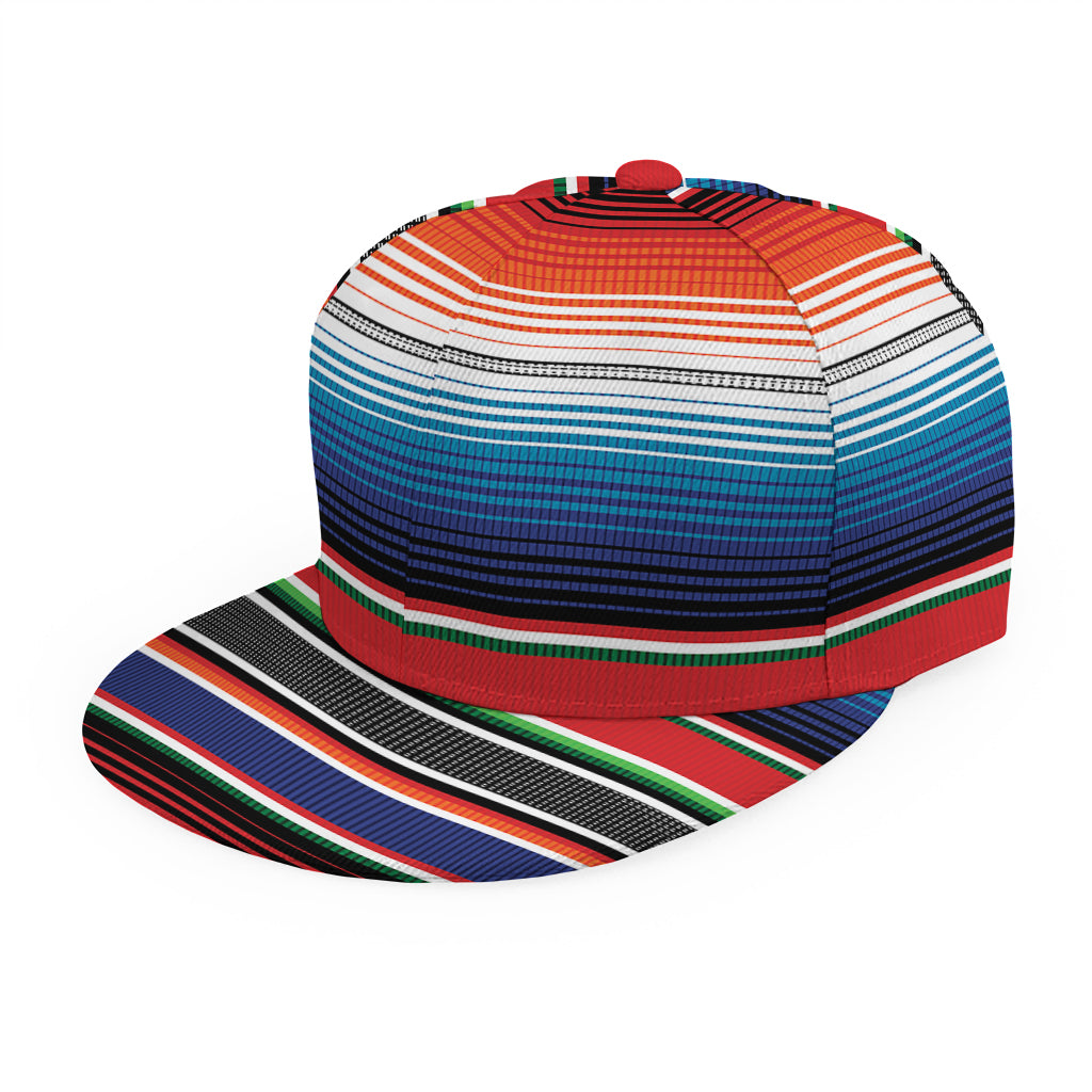 Vintage Mexican Serape Pattern Print Snapback Cap