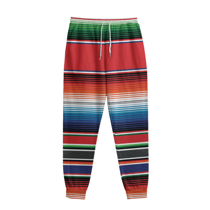 Vintage Mexican Serape Pattern Print Sweatpants