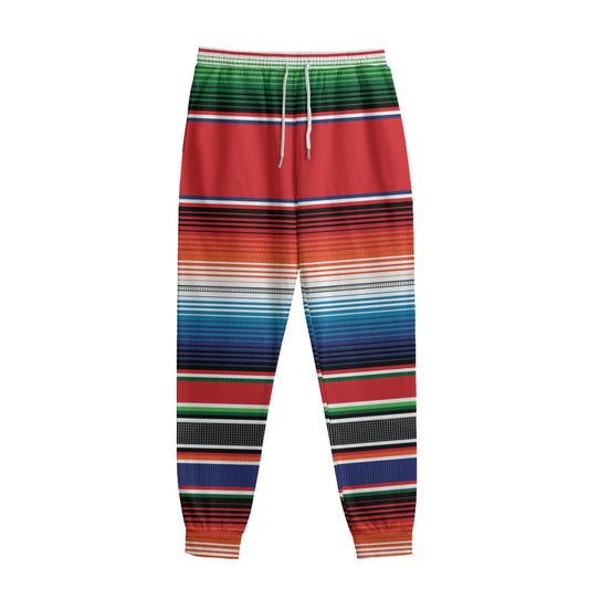 Vintage Mexican Serape Pattern Print Sweatpants