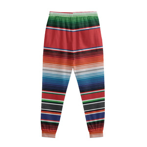 Vintage Mexican Serape Pattern Print Sweatpants