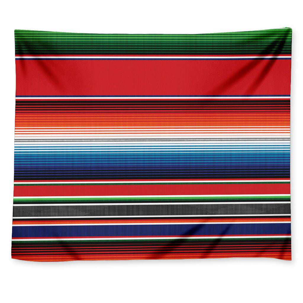 Vintage Mexican Serape Pattern Print Tapestry